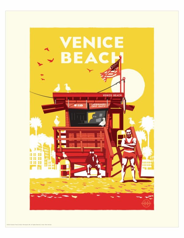 Beach & Tropical | Venice Beach Wall Mural Beach & Tropical Beach & Tropical