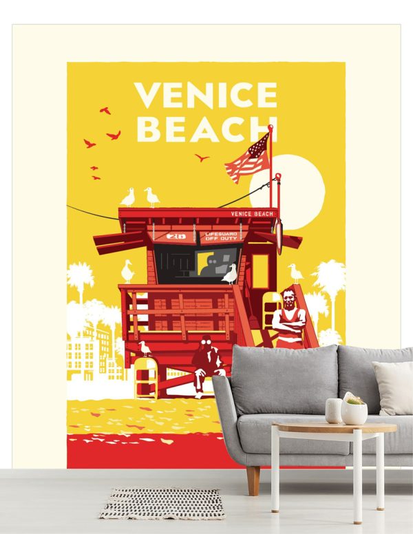 Beach & Tropical | Venice Beach Wall Mural Beach & Tropical Beach & Tropical