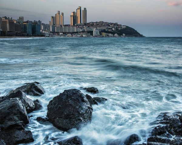 City & Skyline | Busan Shore Wallpaper Mural City & Skyline City & Skyline