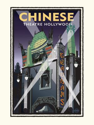 City & Skyline | Chinese Theater Showtime Wallpaper Mural City & Skyline City & Skyline