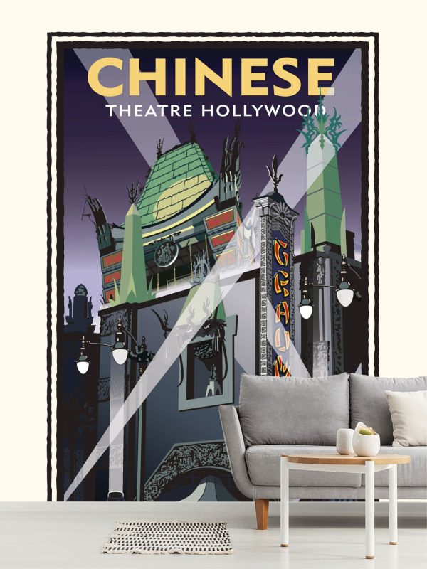 City & Skyline | Chinese Theater Showtime Wallpaper Mural City & Skyline City & Skyline