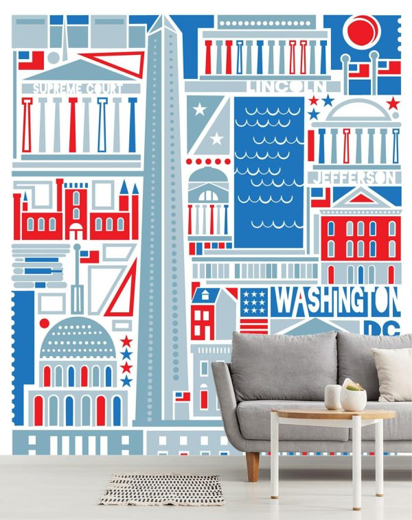 City & Skyline | DC Liberty Wallpaper Mural City & Skyline City & Skyline