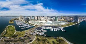 City & Skyline | Embarcadero Park in San Diego, California, USA Wall Mural City & Skyline City & Skyline