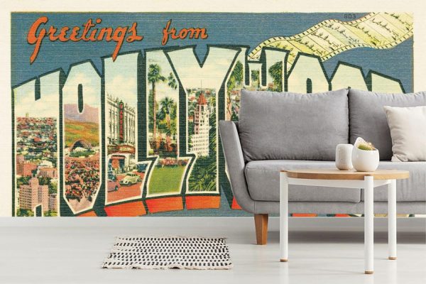 City & Skyline | Greetings From Hollywood Wallpaper Mural City & Skyline City & Skyline