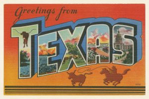 City & Skyline | Greetings From Texas Wallpaper Mural City & Skyline City & Skyline