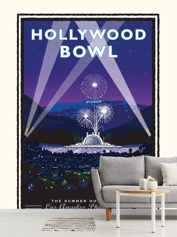 City & Skyline | Hollywood Bowl Wallpaper Mural City & Skyline City & Skyline