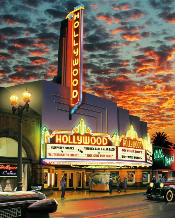 City & Skyline | Hollywood Theater Mural Wallpaper City & Skyline City & Skyline