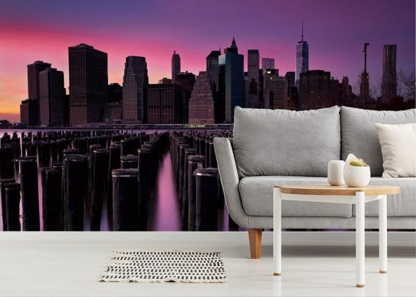 City & Skyline | Manhattan Glow Wallpaper Mural City & Skyline City & Skyline