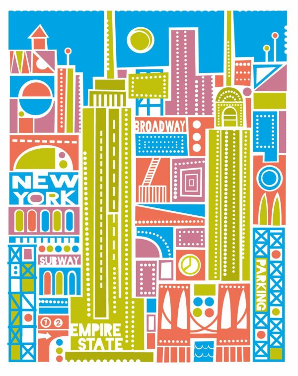 City & Skyline | New York City Wall Mural – Gold City & Skyline City & Skyline