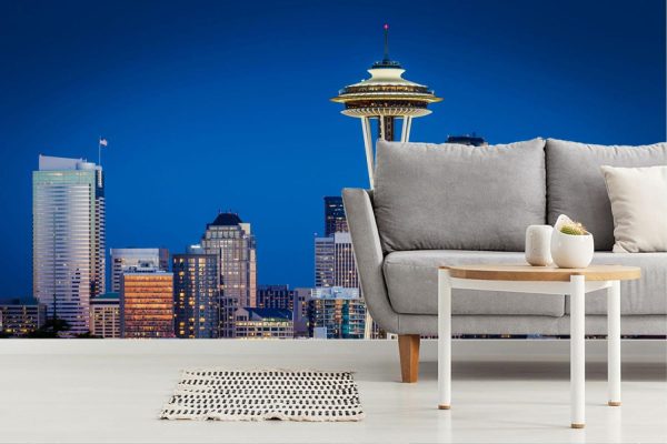 City & Skyline | Seattle, Washington Skyline Wallpaper Mural City & Skyline City & Skyline