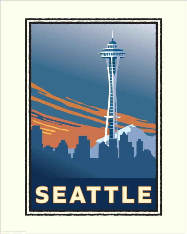 City & Skyline | Seattle Washington Wall Mural Art & Graphics Art & Graphics