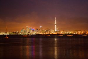 City & Skyline | Sky Tower & Waitemata Harbour 2 Wall Mural City & Skyline City & Skyline