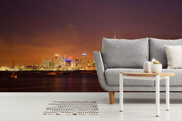 City & Skyline | Sky Tower & Waitemata Harbour 2 Wall Mural City & Skyline City & Skyline