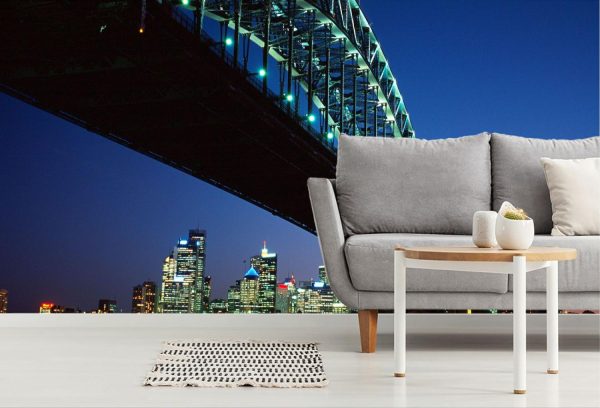 City & Skyline | Sydney Harbour Bridge At Dusk Wall Mural Architectural Architectural