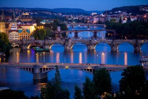 City & Skyline | The Vltava River, Prague Wall Mural City & Skyline City & Skyline