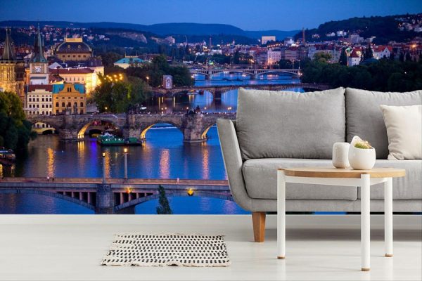 City & Skyline | The Vltava River, Prague Wall Mural City & Skyline City & Skyline