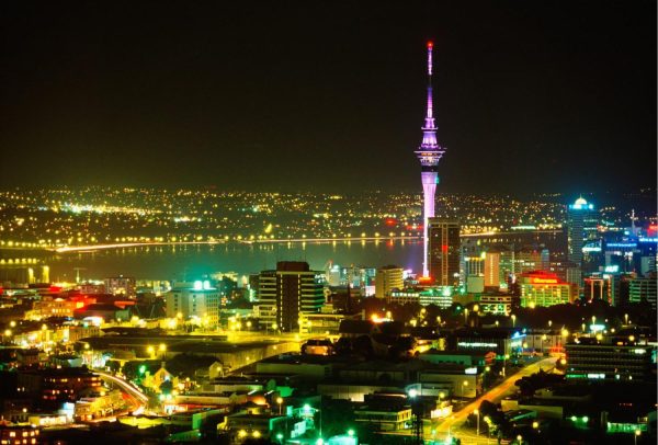 City & Skyline | Waitemata Harbour At Night Wall Mural City & Skyline City & Skyline