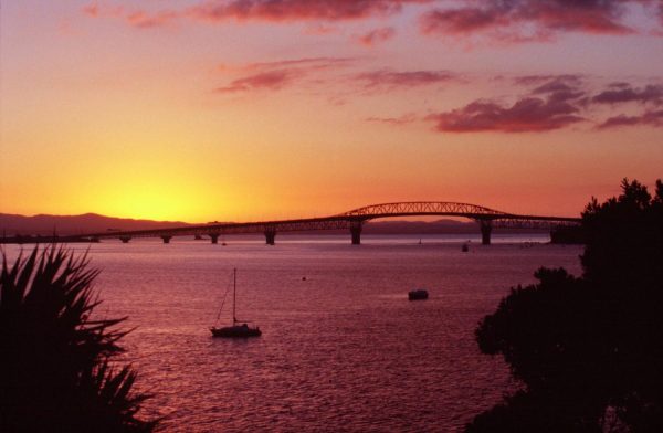 City & Skyline | Waitemata Harbour At Sunset Wall Mural City & Skyline City & Skyline