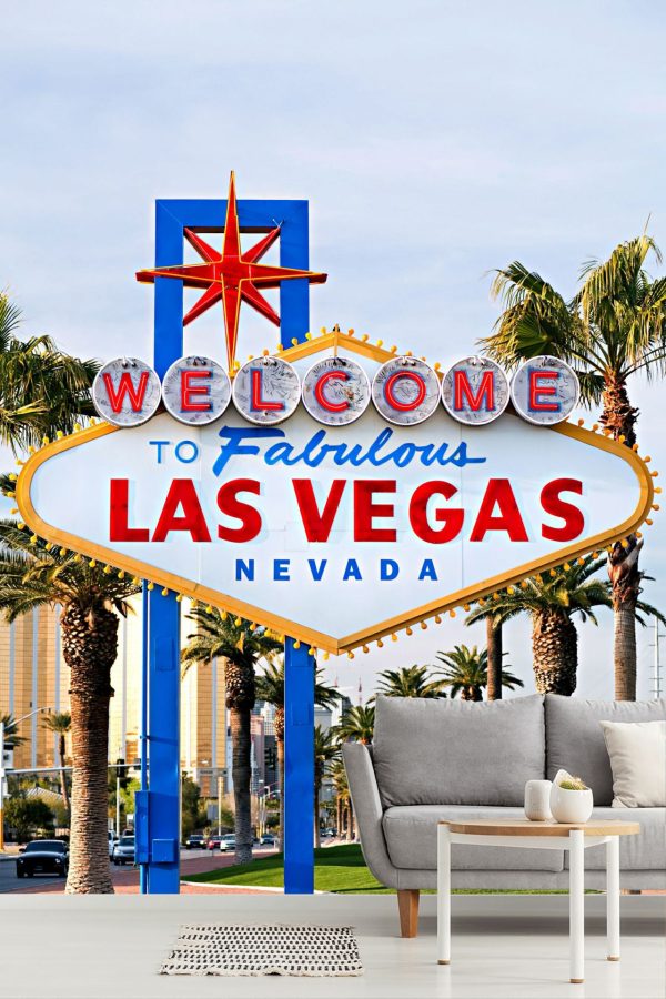 City & Skyline | Welcome To Las Vegas Mural Wallpaper City & Skyline City & Skyline