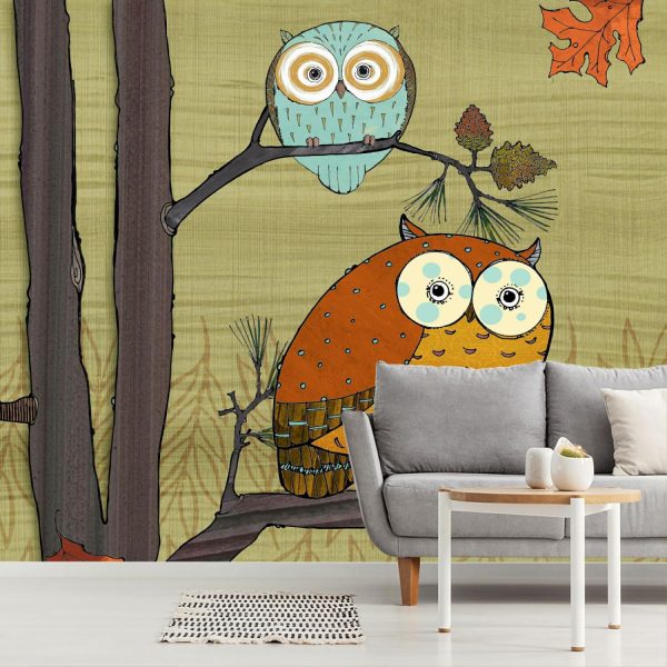 Colors | Awesome Owls Wall Mural Animals Animals