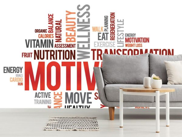 Colors | Motivation Word Cloud Mural Wallpaper Art & Graphics Art & Graphics