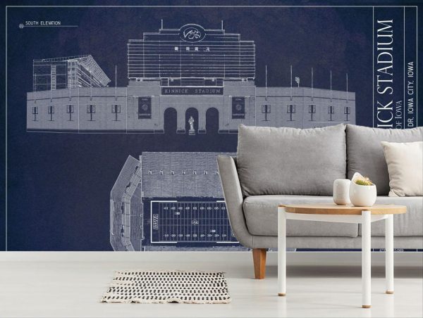 Colors | University Of Iowa Kinnick Stadium Wall Mural Architectural Architectural