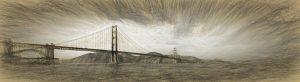 Extra Large | Clouds Over Golden Gate Bridge Wall Mural Extra Large Extra Large