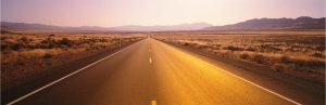 Extra Large | Long Desert Road Mural Wallpaper Extra Large Extra Large