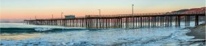 Extra Large | Pismo Beach Pier At Sunrise Wall Mural Beach & Tropical Beach & Tropical