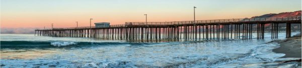 Extra Large | Pismo Beach Pier At Sunrise Wall Mural Beach & Tropical Beach & Tropical