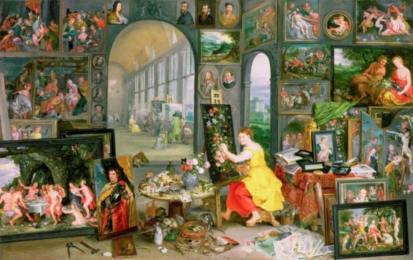 Fine Art | Allegory Of Painting Mural Wallpaper Fine Art Fine Art