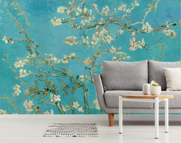 Fine Art | Almond Branches in Bloom Wall Mural Fine Art Fine Art