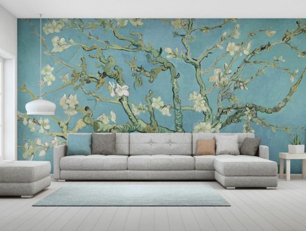 Fine Art | Almond Branches in Bloom Wall Mural Fine Art Fine Art