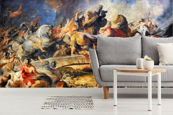 Fine Art | Battle of the Amazons Wallpaper Mural Fine Art Fine Art