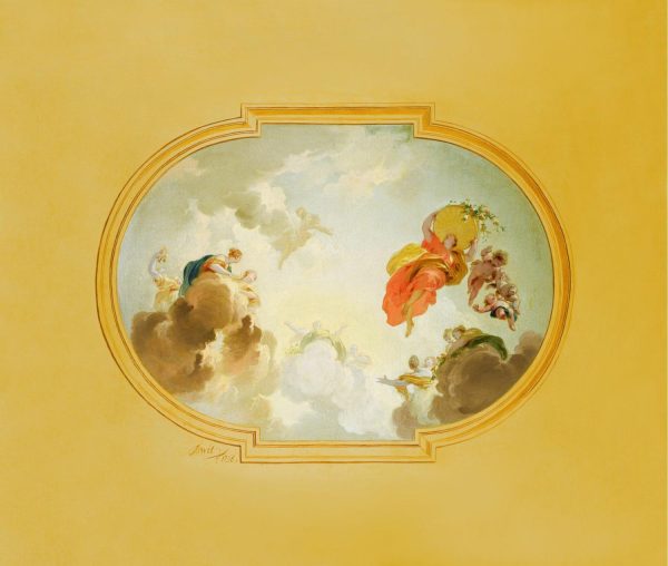 Fine Art | Ceiling Depicting Apotheosis-Golden Full Wallpaper Mural Fine Art Fine Art