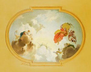 Fine Art | Ceiling Depicting Apotheosis-Golden Mural Wallpaper Fine Art Fine Art