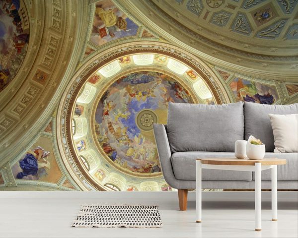 Fine Art | Ceiling of Cathedral of Eger, Hungary Wall Mural Fine Art Fine Art