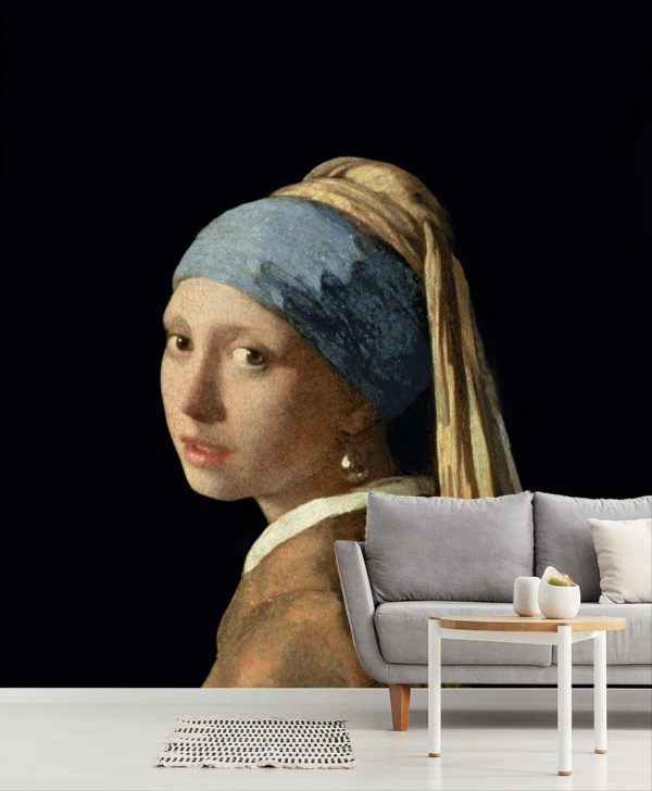 Fine Art | Girl With A Pearl Earring Wallpaper Mural Fine Art Fine Art