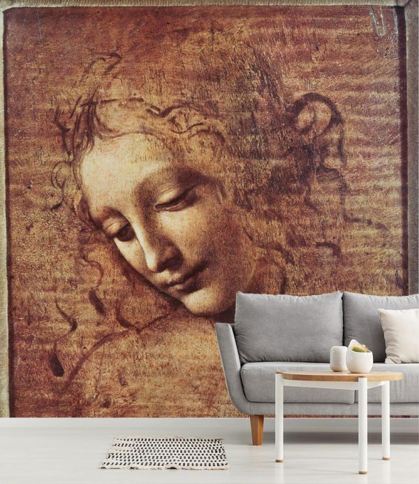 Fine Art | Head Of A Young Woman Wall Mural Fine Art Fine Art