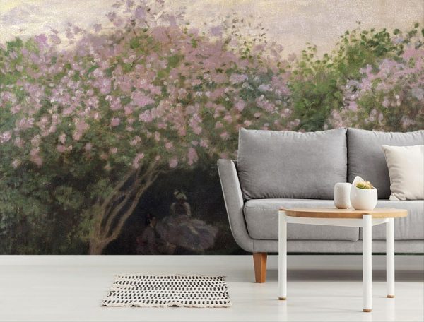 Fine Art | Lilacs, Grey Weather Wall Mural Fine Art Fine Art