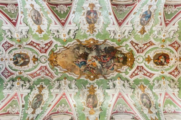 Fine Art | Lisbon Church Ceiling Mural Wallpaper Fine Art Fine Art