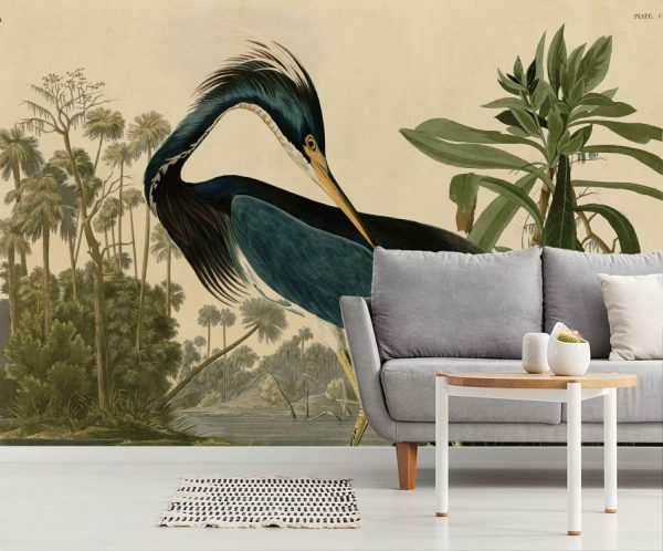 Fine Art | Louisiana Heron Wallpaper Mural Animals Animals