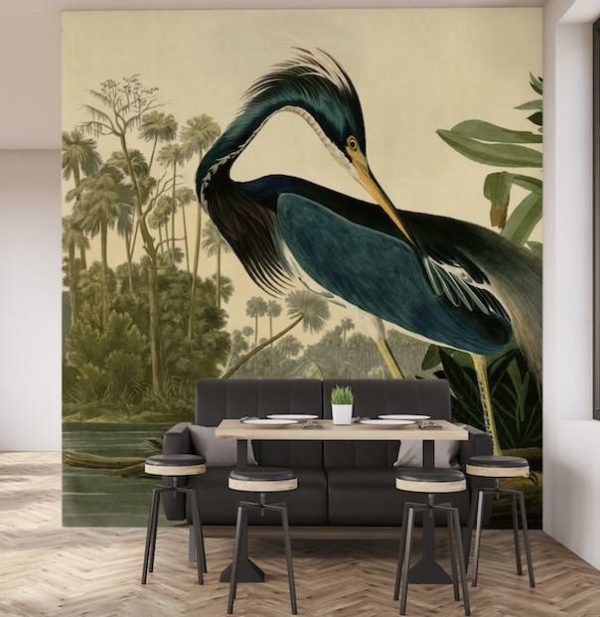 Fine Art | Louisiana Heron Wallpaper Mural Animals Animals