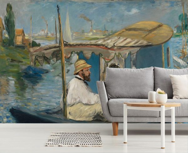 Fine Art | Monet In His Floating Studio Wall Mural Fine Art Fine Art