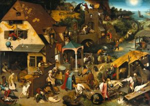 Fine Art | Netherlandish Proverbs Mural Wallpaper Fine Art Fine Art