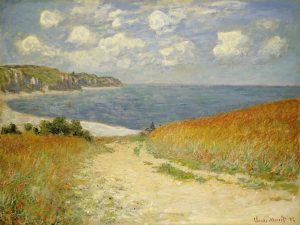 Fine Art | Path in the Wheat at Pourville, 1882 Wall Mural Fine Art Fine Art