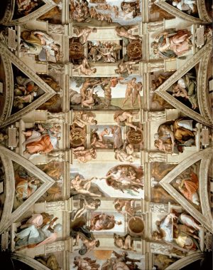 Fine Art | Sistine Chapel Ceiling And Lunettes Wall Mural Fine Art Fine Art