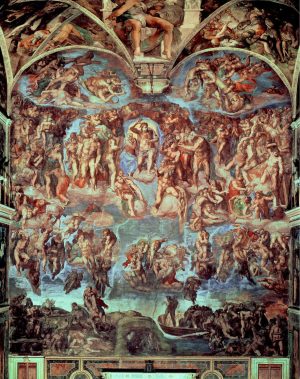 Fine Art | Sistine Chapel, The Last Judgement Mural Wallpaper Fine Art Fine Art