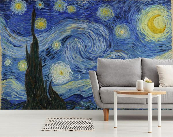 Fine Art | Starry Night (Van Gogh) Wallpaper Mural Fine Art Fine Art