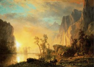 Fine Art | Sunset In The Rockies Wall Mural Fine Art Fine Art